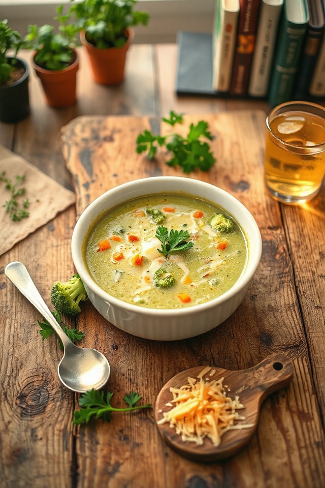 broccoli cheese soup recipe