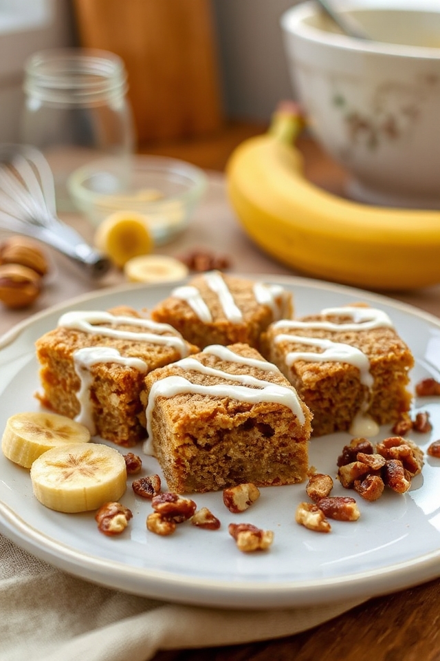 gluten free banana bars recipe