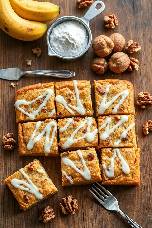 gluten free banana bars