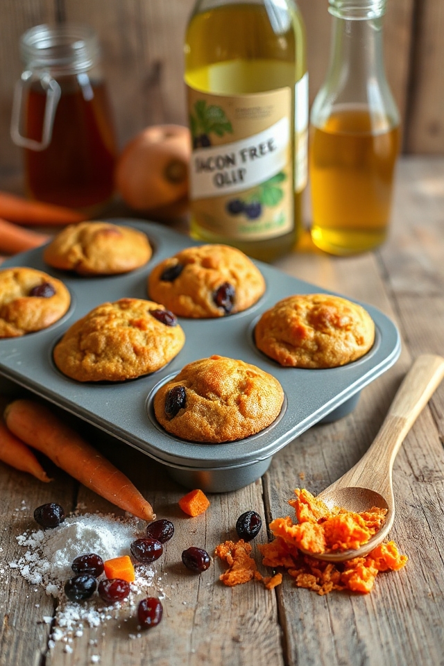 gluten free carrot muffins