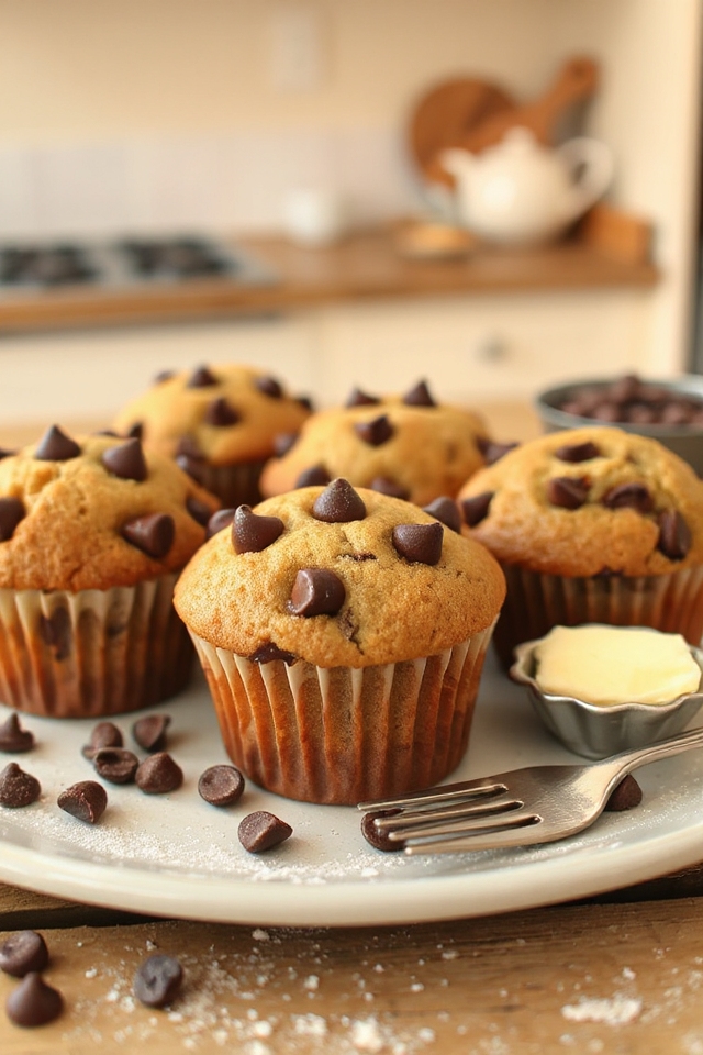 gluten free chocolate chip muffins