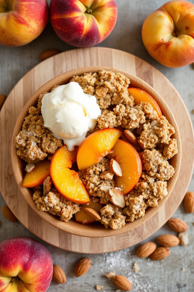 gluten free peach dessert